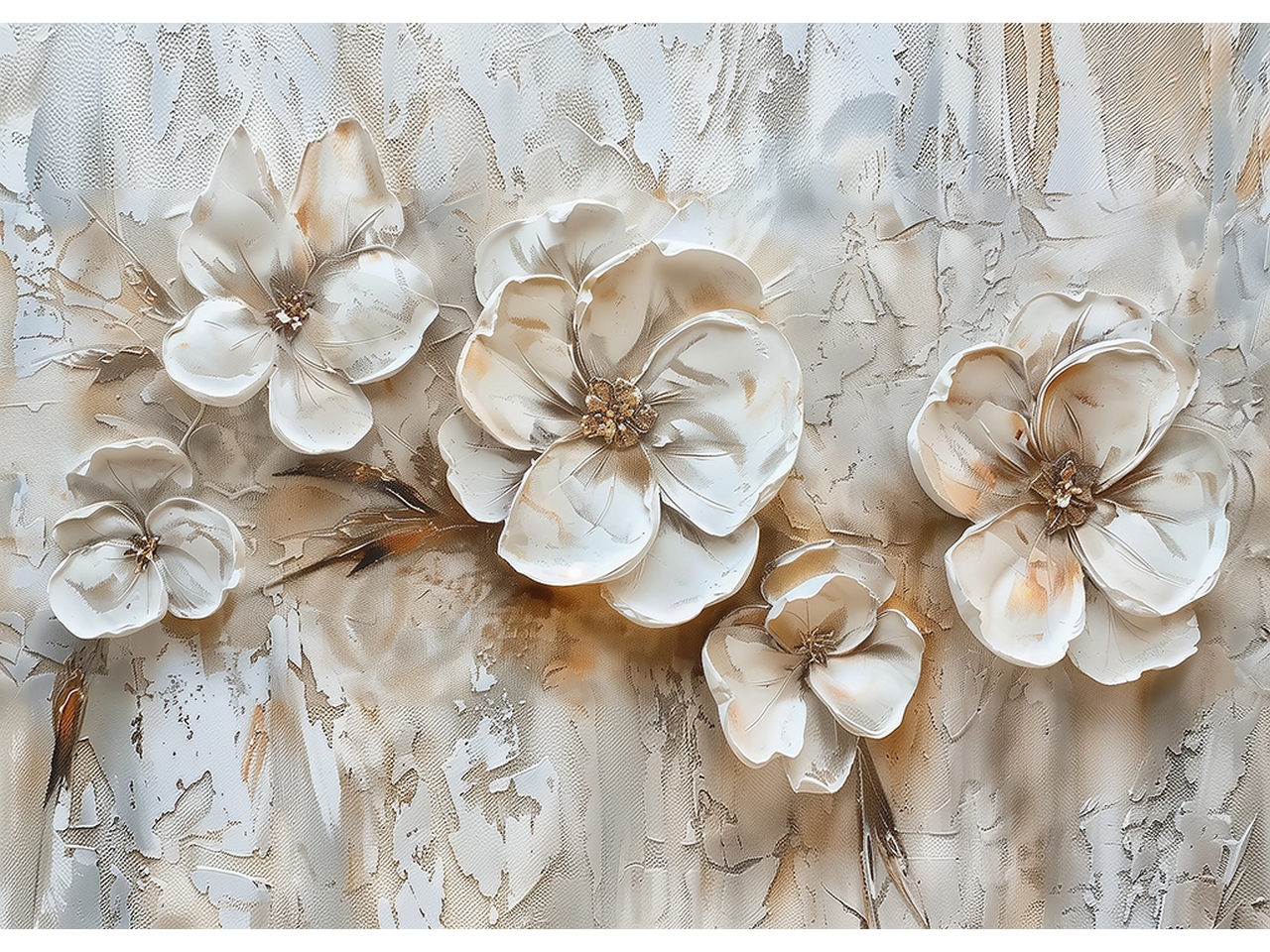 QUADRO 50X70CM FLOREALE BIANCO 22568