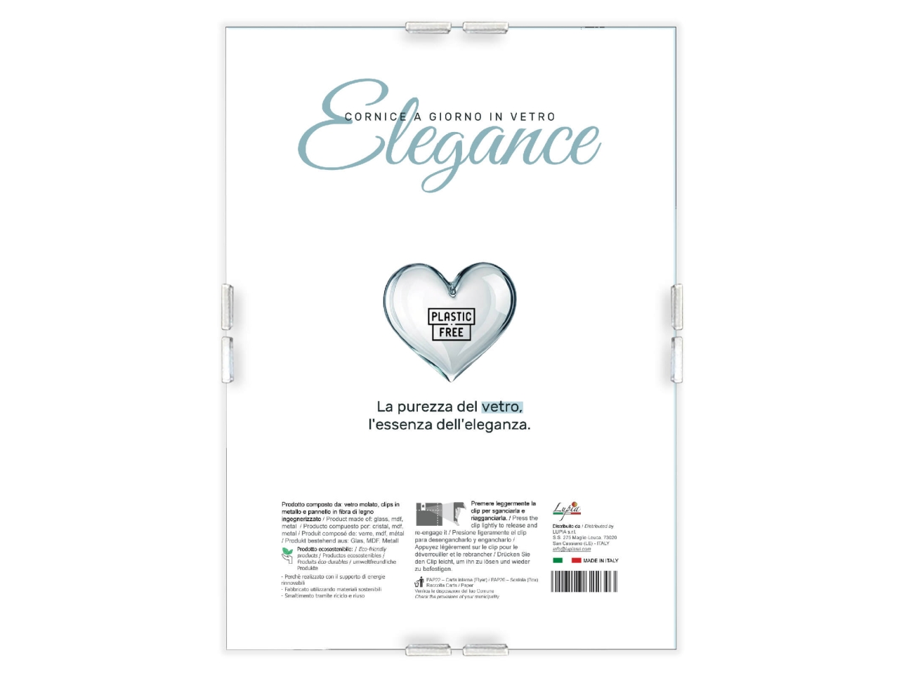 ELEGANCE CORNICE VETRO 15X20CM 31520