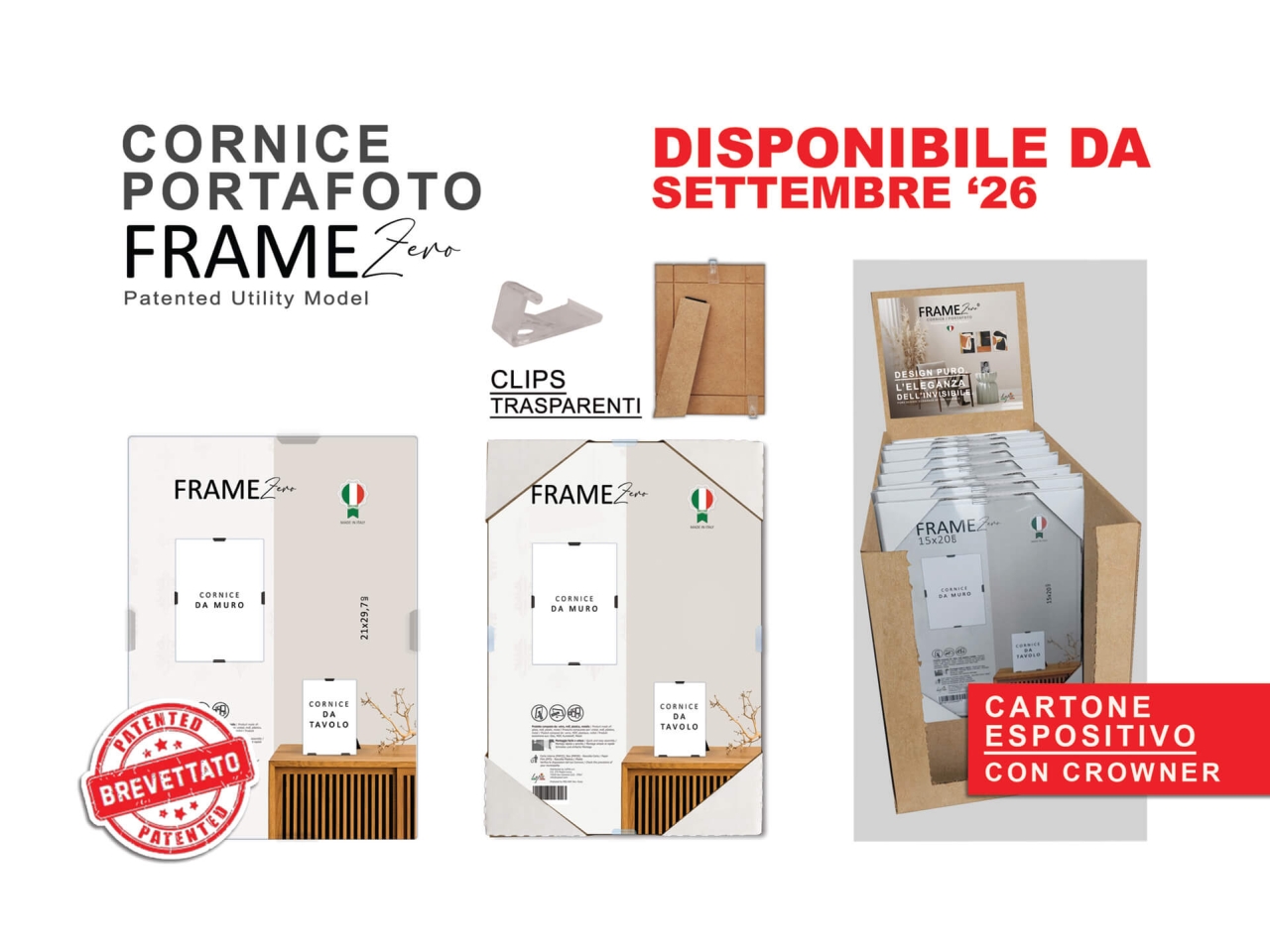 FRAME ZERO CORNICE VETRO 18X24CM 24498
