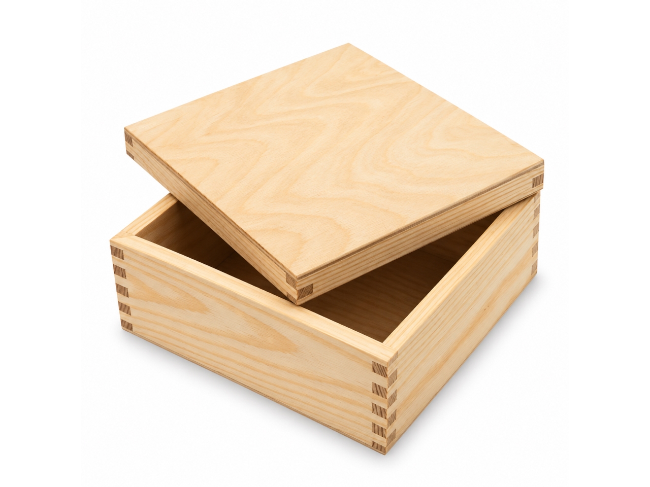 SCATOLA LEGNO CON COPERCHIO 10X10X6,5CM 05410