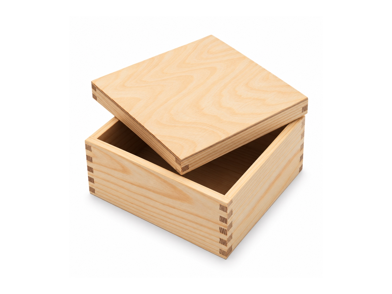 SCATOLA LEGNO CON COPERCHIO 15X15X6,5CM 05411