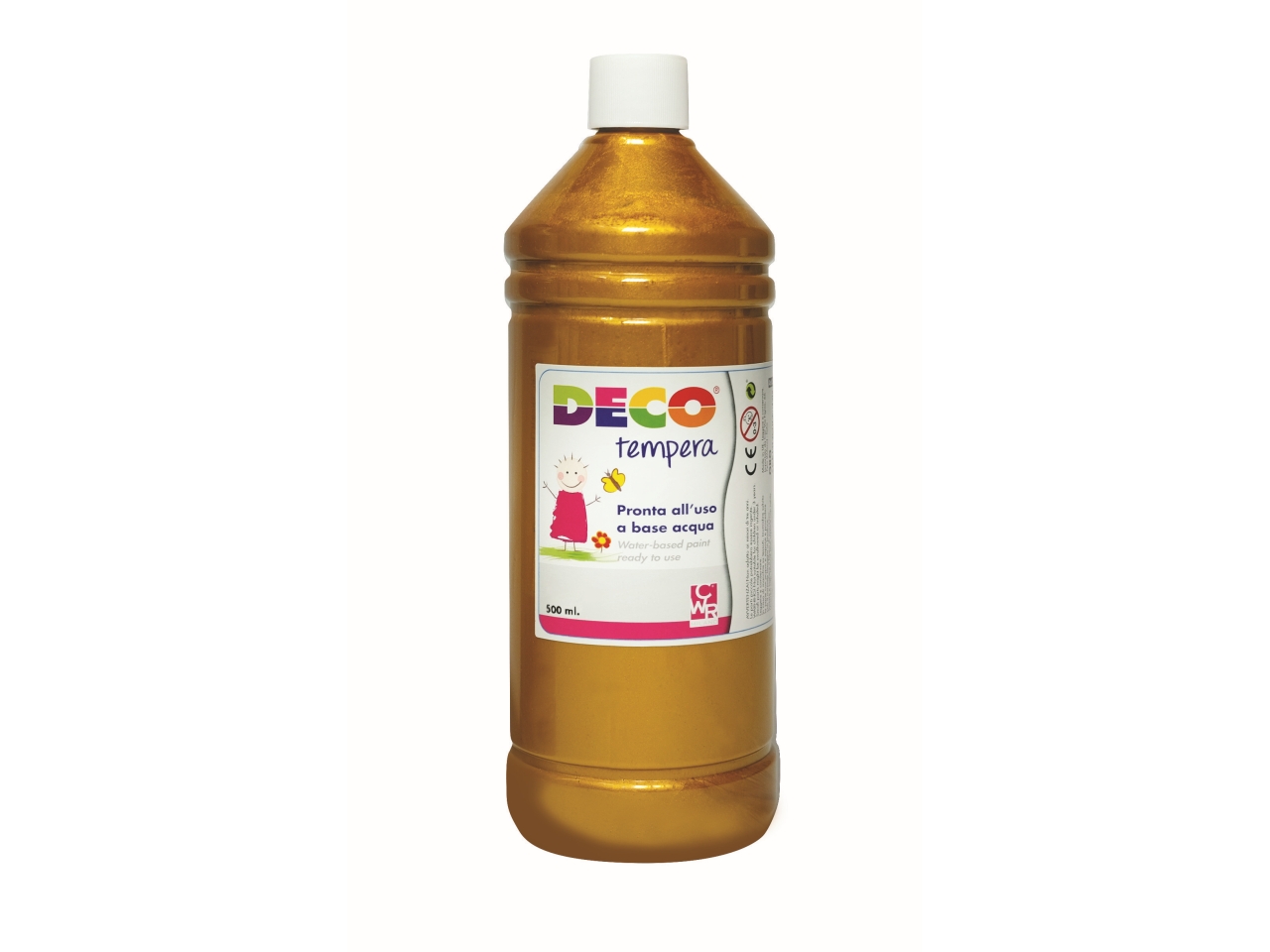 TEMPERA FLACONE 500ML ORO PF550/40