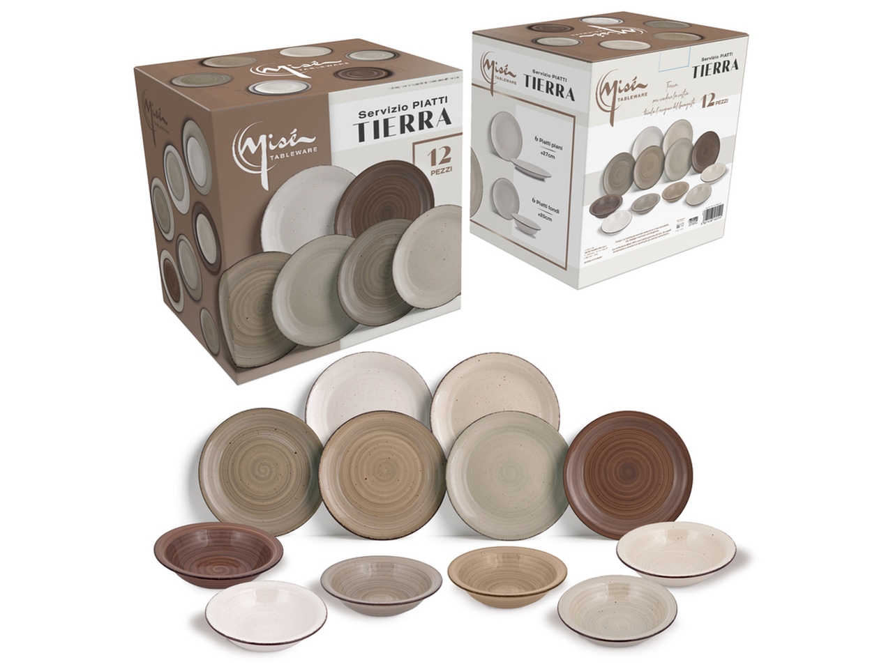 SERVIZIO PIATTI 12PZ TIERRA MISE 208429