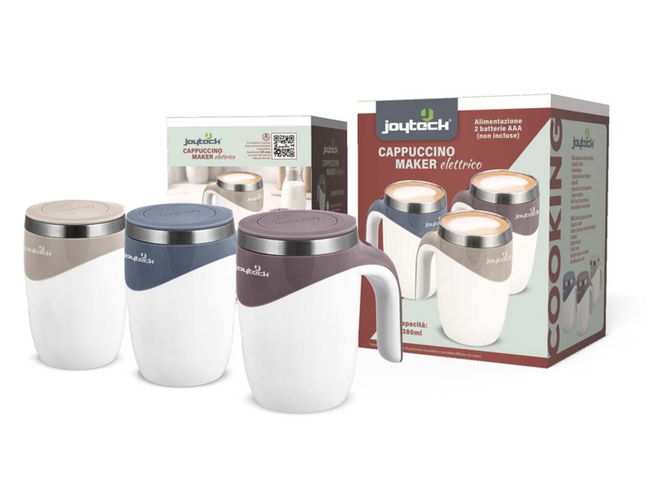 CAPPUCCINO MAKER A BATTERIA 380ML ASS. 211470 CAPPUCCINO MAKER A BATTERIA 380ML ASS. 211470