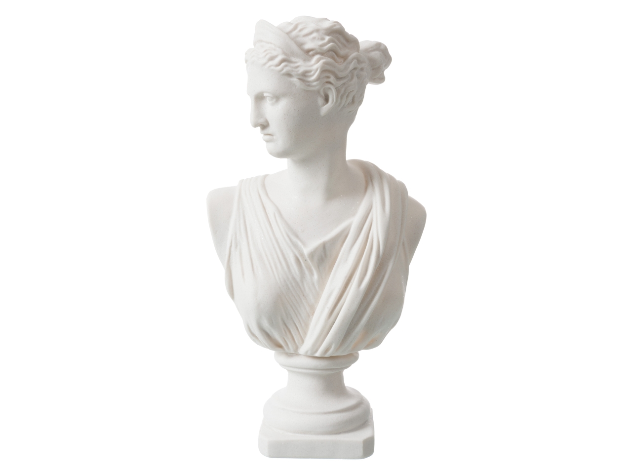 MUSA BUSTO 17X9X31CM BIANCO CRACKLE’ LT10632