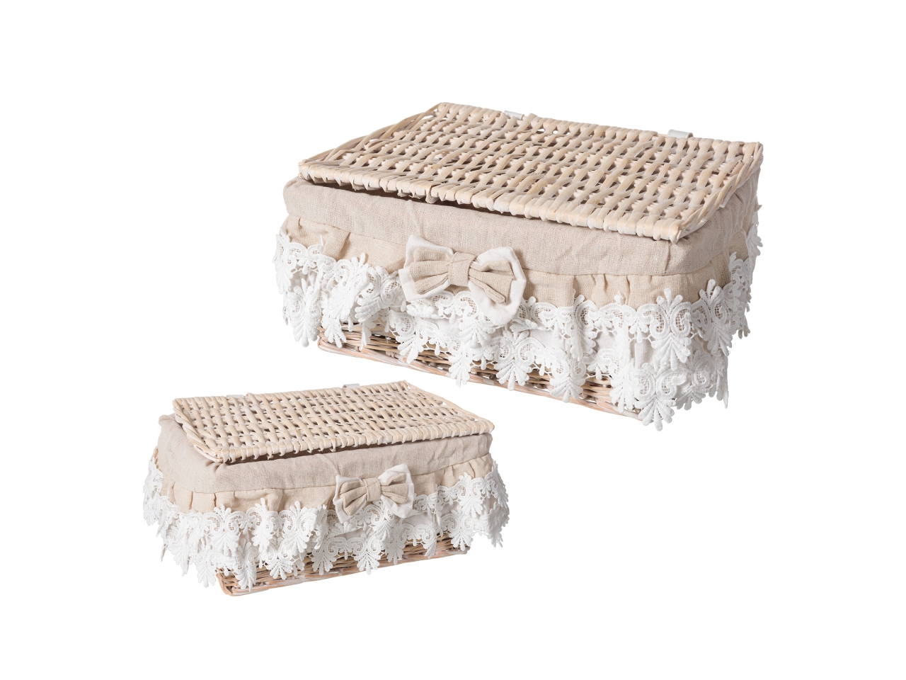LACE SET 2CESTE RETT. C/COPERC NATURAL IG10335