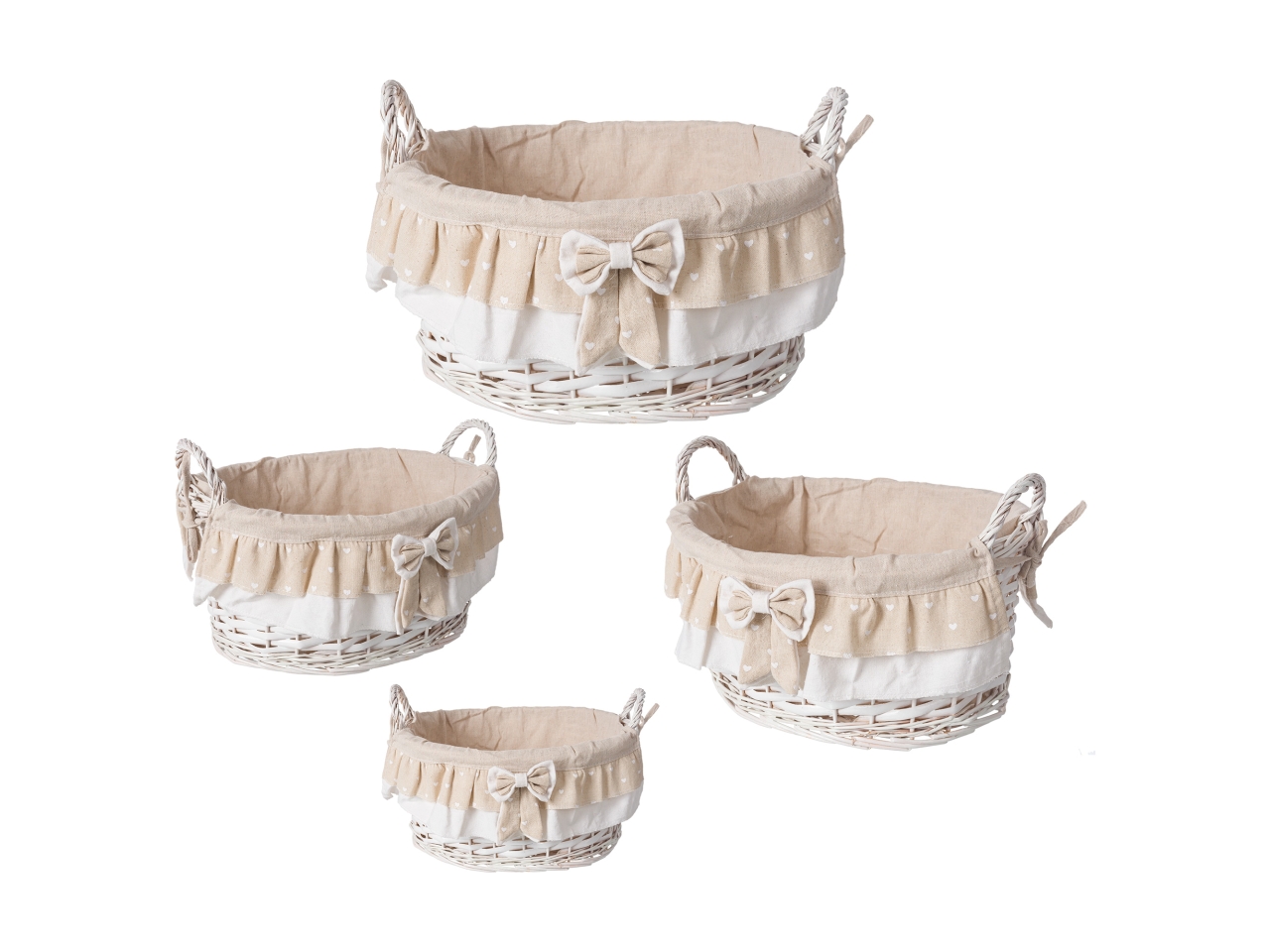 COEUR SET 4 CESTE OVALI C/MANICI BIANCHE IG10343