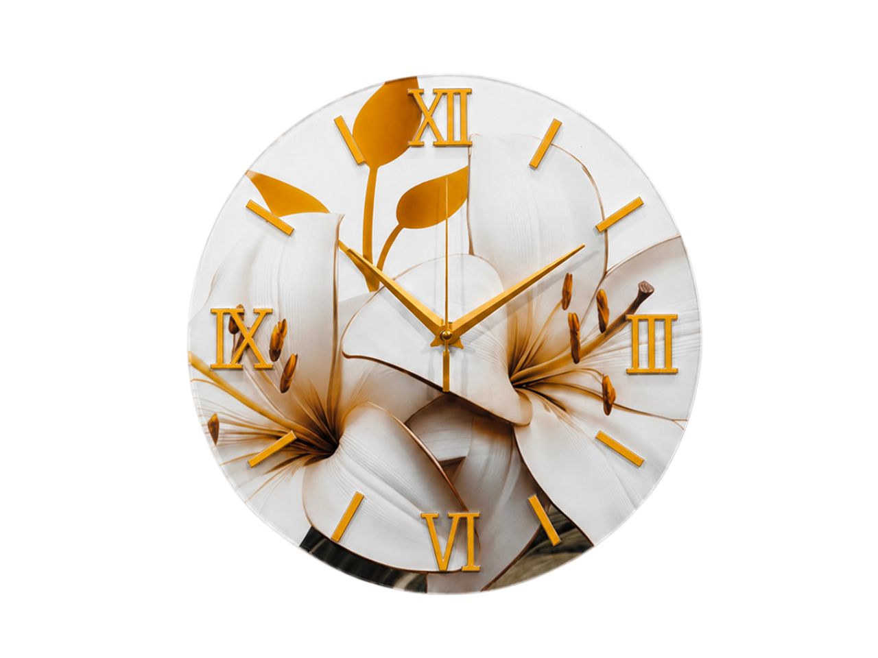 OROLOGIO DA MURO 40CM C/FOGLIE 640655