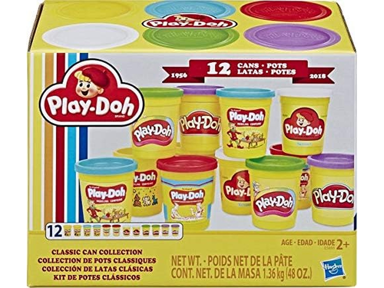 PLAYDOH RETRO PACK 12 VASETTI E5891