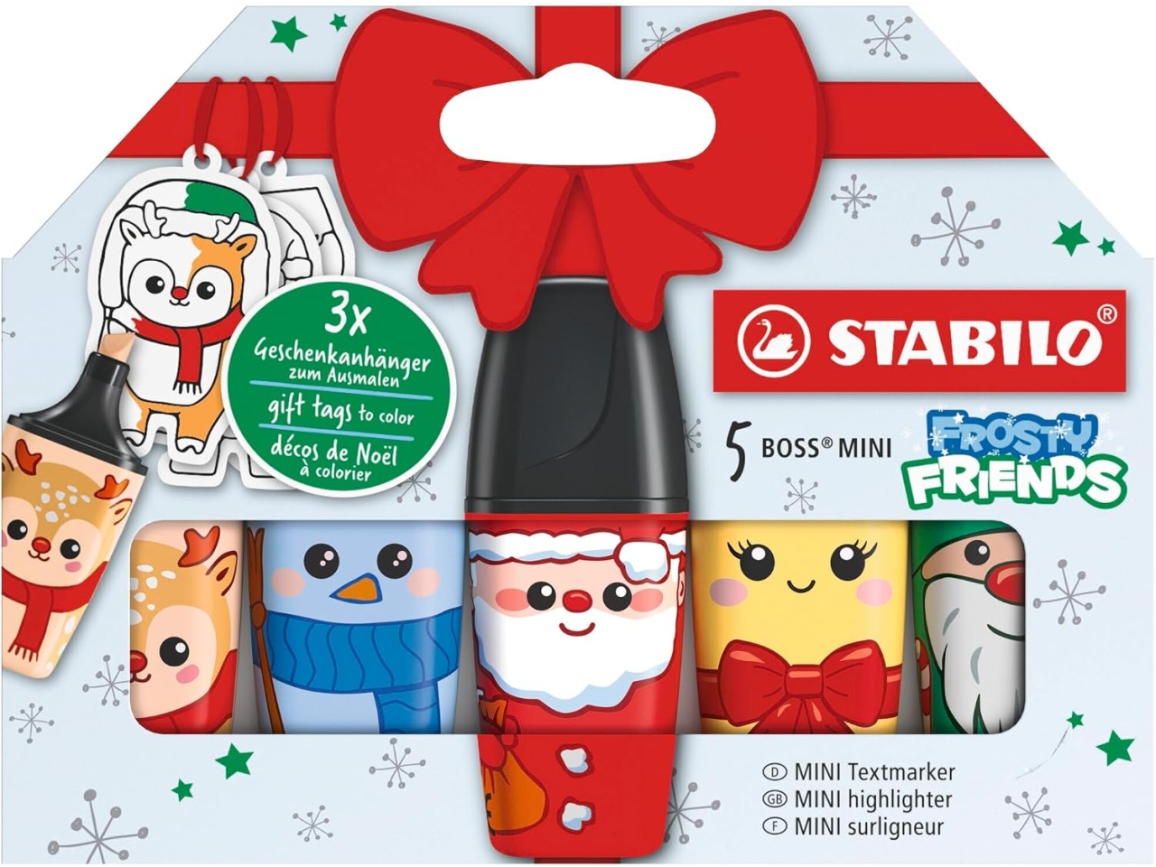 STABILO BOSS 5MINI EVIDENZIATORI NATALE07/05-32-10