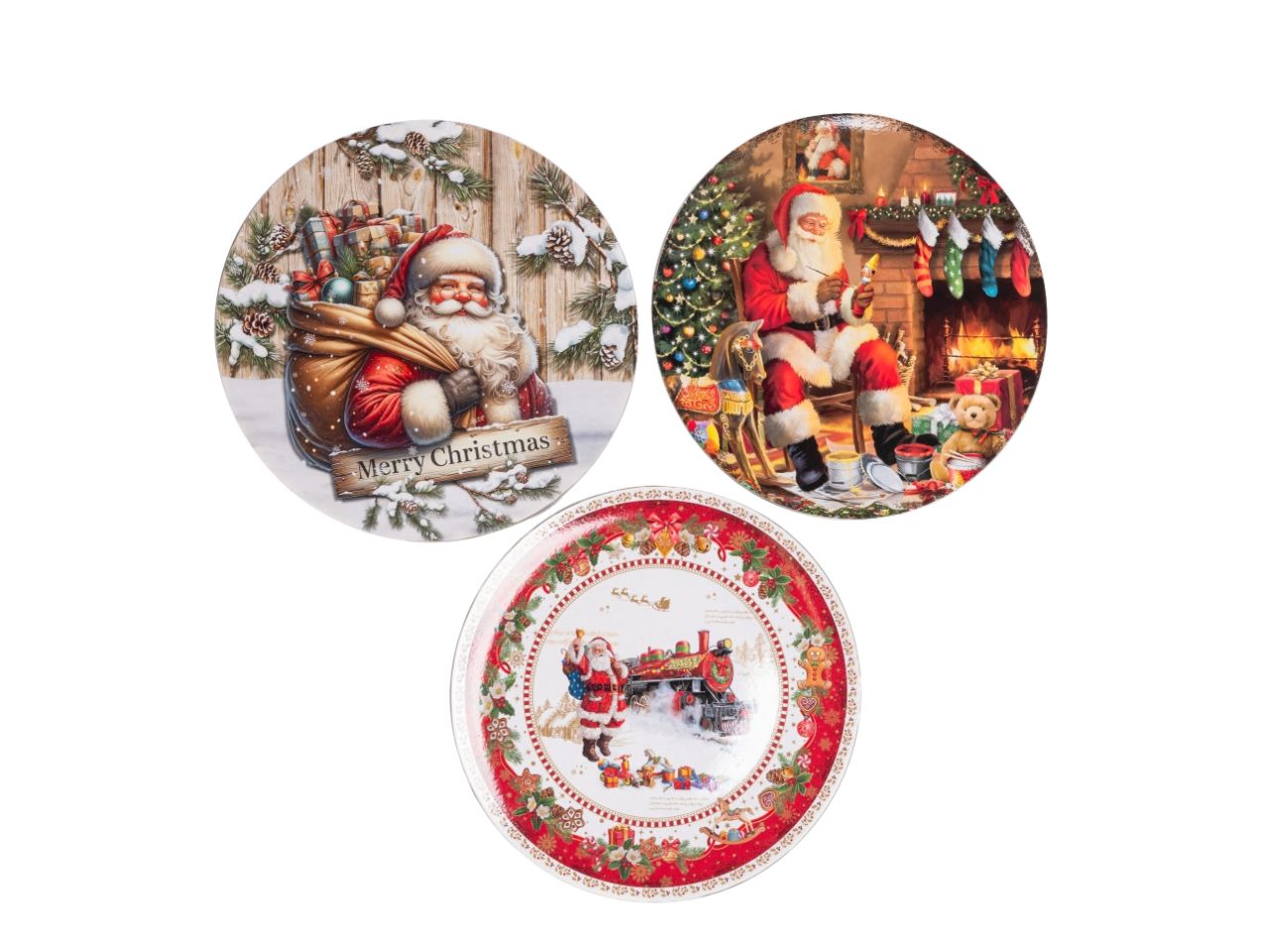 SOTTOPIATTO 33CM C/BABBO NATALE ASS.13920057