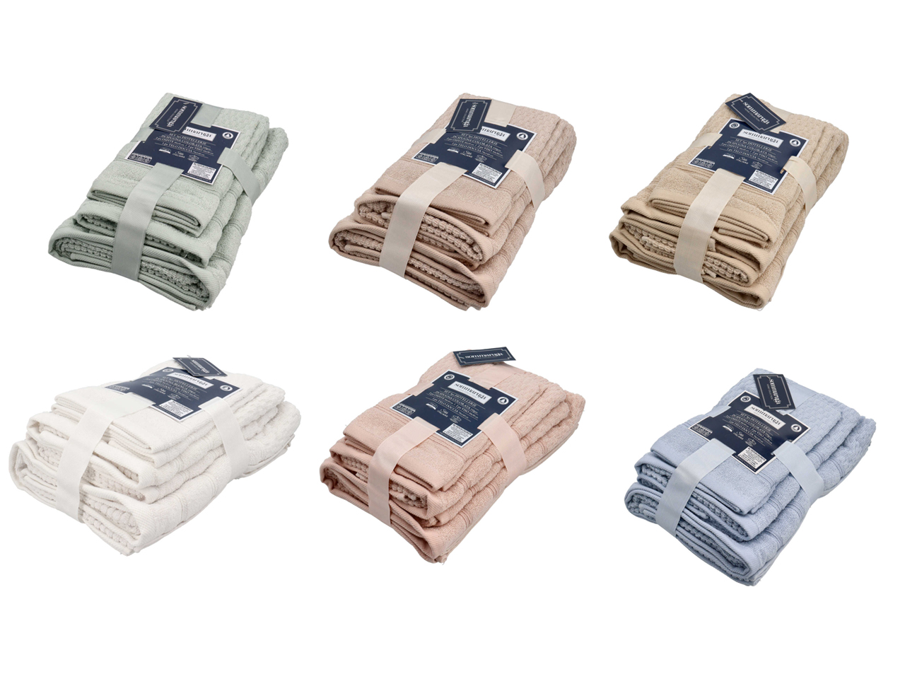 ASCIUGAMANI SPUGNA SET 5PZ COLORATI ASCIUGAMANI SPUGNA SET 5PZ COLORATI