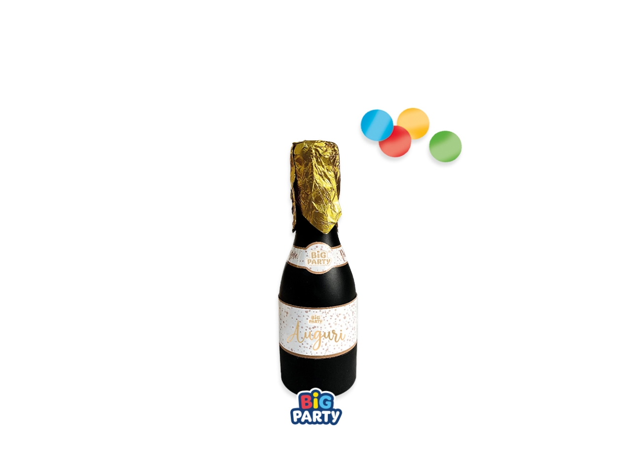 BOTTIGLIA CHAMPAGNE SPARACORIANDOLI 20CM 50129