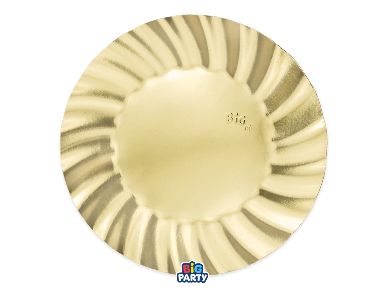 WAVY PIATTI 30CM 6PZ ORO METAL 76379