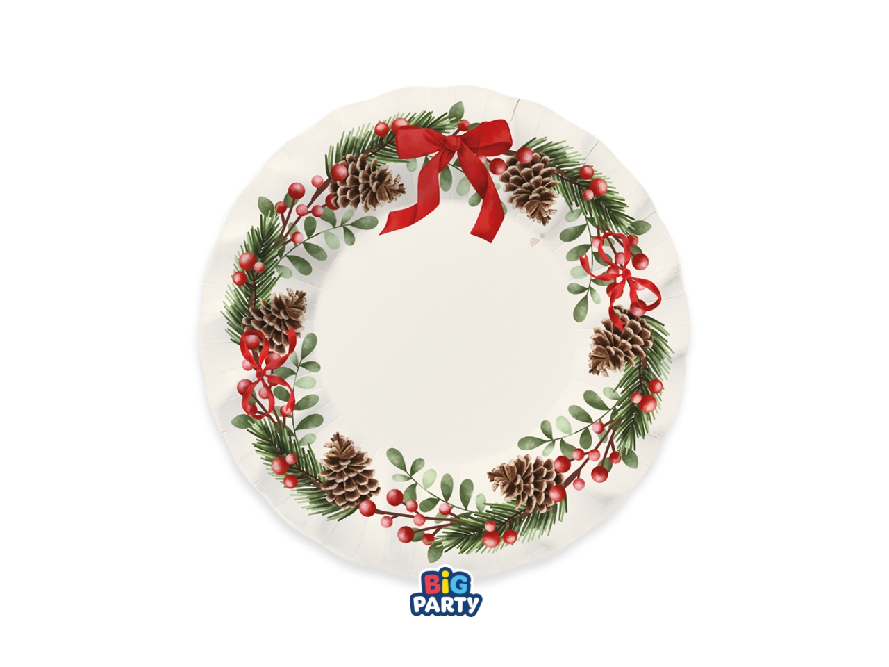 CHRISTMAS HOLIDAY 6 PIATTI FONDI 24CM 77658