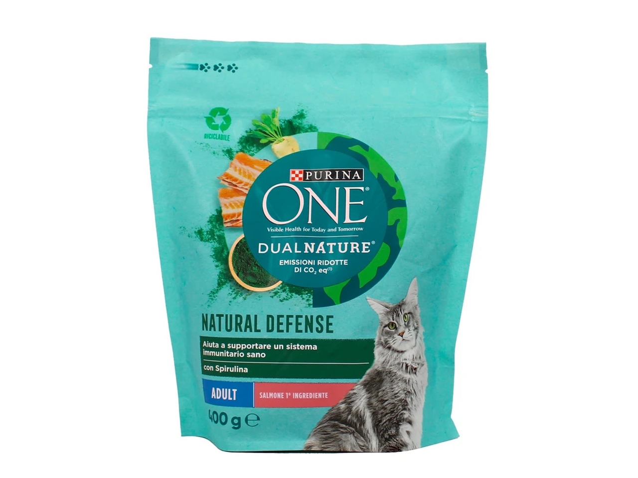 ONE DUAL NATURE ADULT SALMONE 400GR 12630550